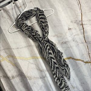 Zebra print scarf